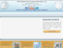 Tablet Screenshot of newenglandoralsurgery.com